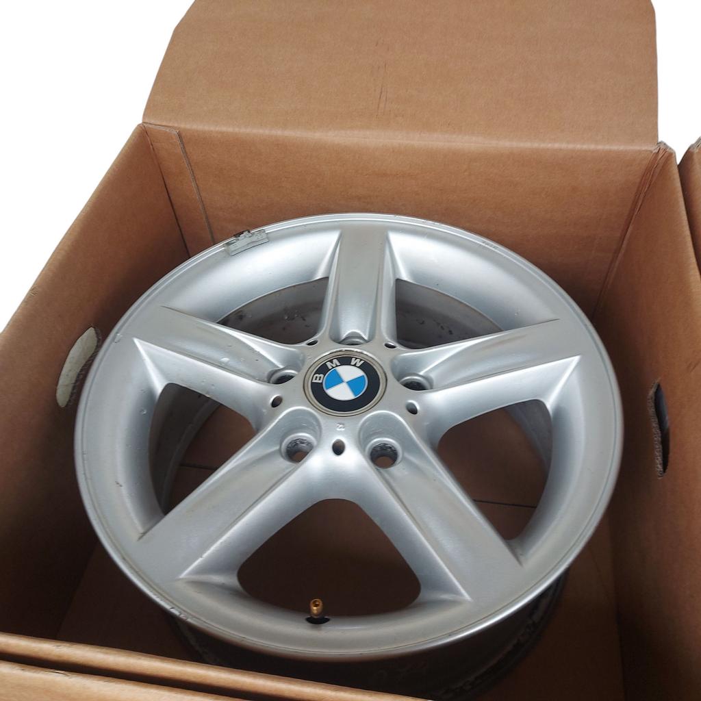 4x Alufelge 16 Zoll 7.0" 5x120 47ET Glanz Silber 1094505 BMW E46 Rim Wheel FEL1588320786do