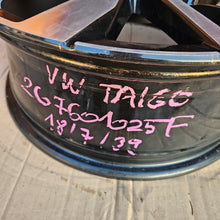 Laden Sie das Bild in den Galerie-Viewer, 1x Alufelge 18 Zoll 7.0" 5x100 39ET Glanz Schwarz 2G7601025F VW Taigo Rim Wheel FEL2612328313cy