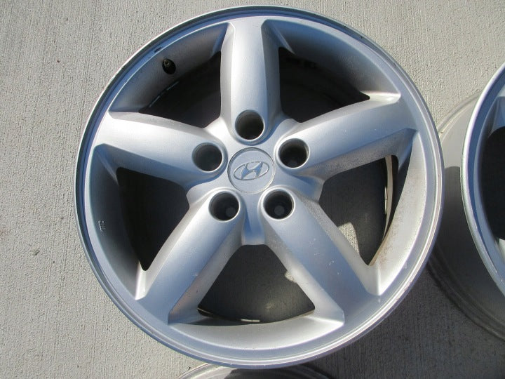 4x Alufelge 17 Zoll 7.0" 5x114.3 41ET Glanz Silber 52910-2B170 Hyundai Rim Wheel FEL4670253847wj