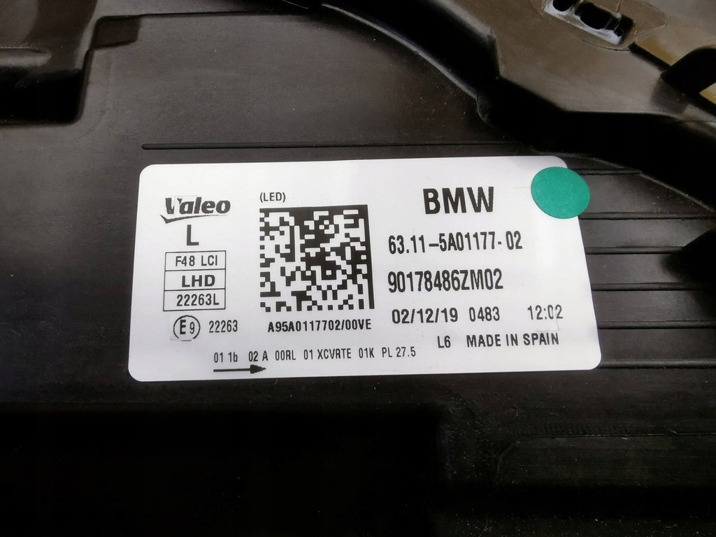 Frontscheinwerfer BMW X1 F48 5A01177-02 LED Links Scheinwerfer Headlight SCH2367471185yo
