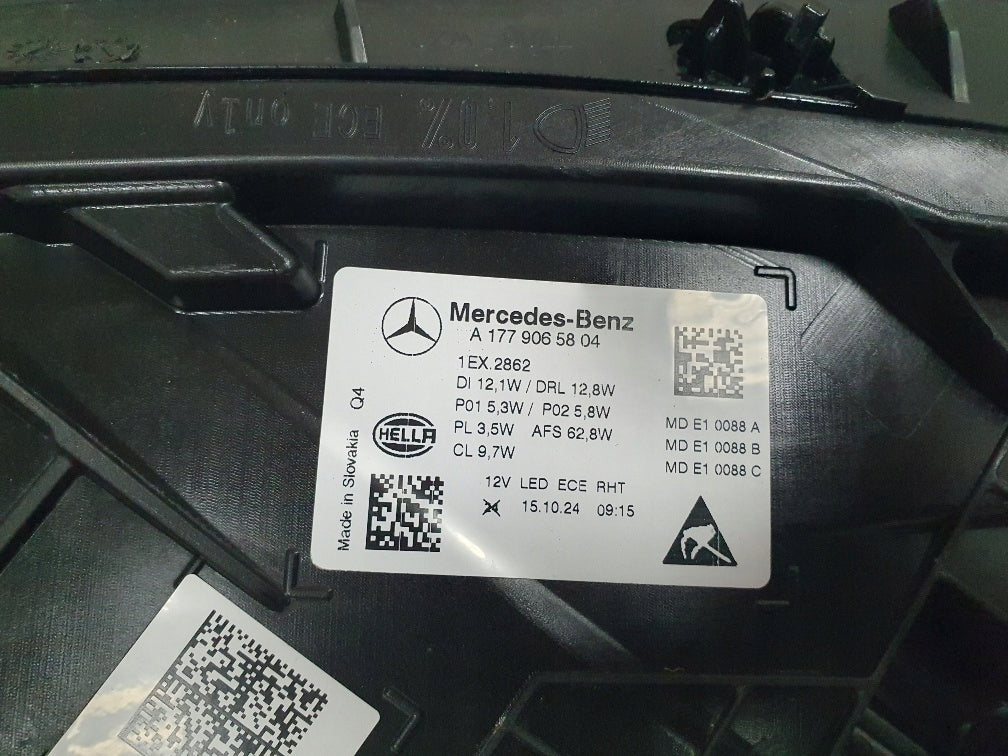 Frontscheinwerfer Mercedes-Benz W177 1779065804 LED Rechts Headlight SCH9473993398yc