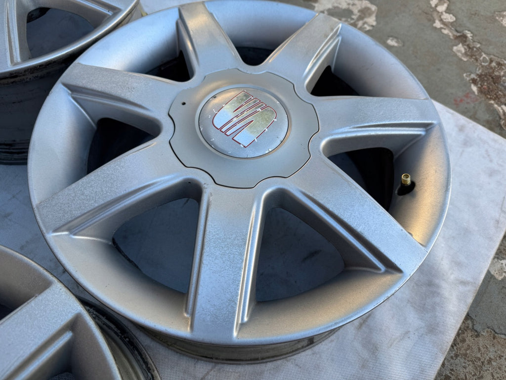 4x Alufelge 15 Zoll 6.0" 5x100 38ET Glanz Silber 1M0601025K Seat I Rim Wheel FEL5209848580jp