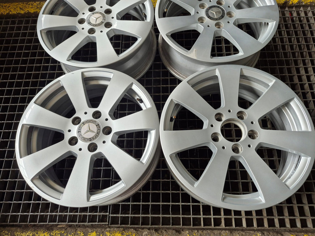 4x Alufelge 16 Zoll 6.0" 5x112 39ET Glanz Silber A2044011002 Mercedes-Benz FEL7219148407ts