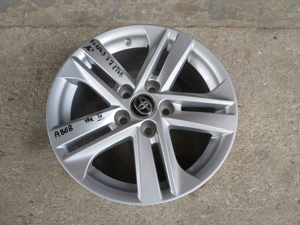 1x Alufelge 16 Zoll 7.0" 5x100 Toyota Yaris Cross Rim Wheel