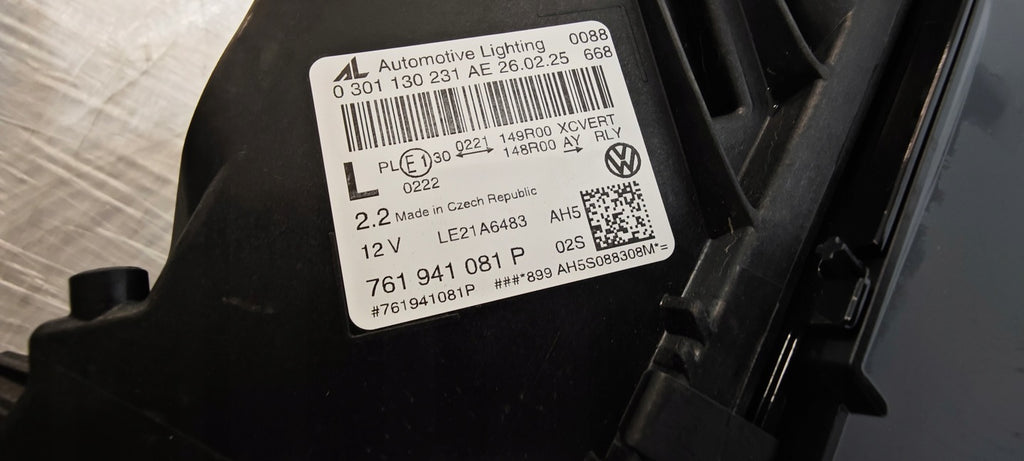 Frontscheinwerfer VW 761941081P LED Links Scheinwerfer Headlight SCH1575440992pd