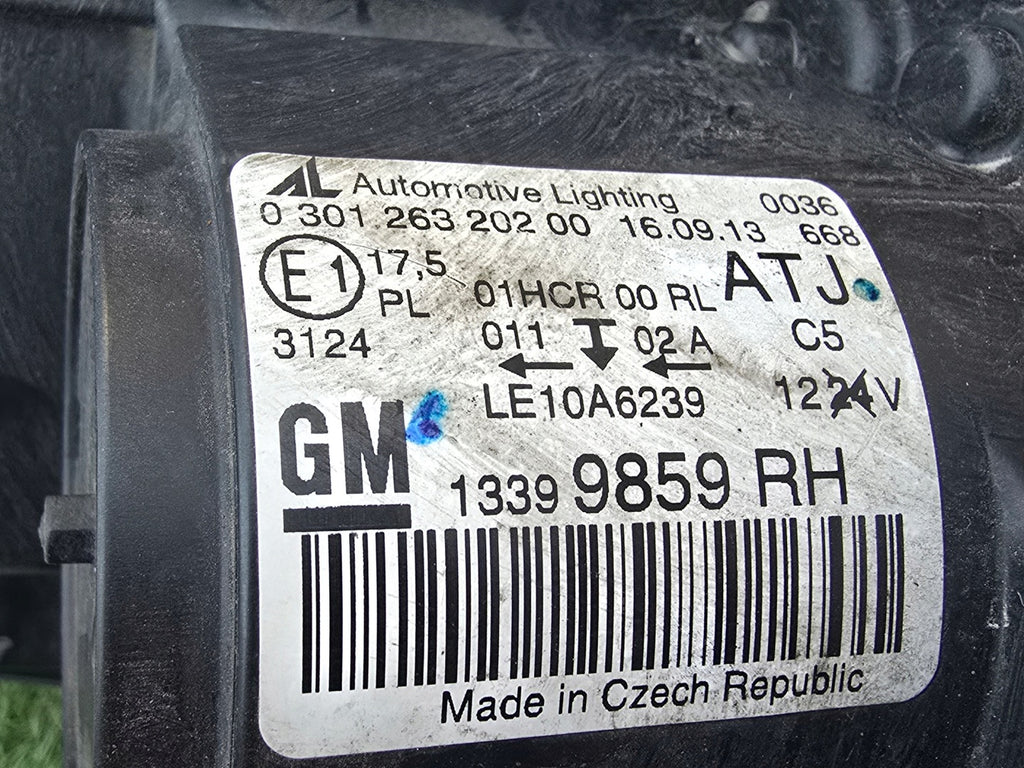 Frontscheinwerfer Opel Zafira C 13399859RH Rechts Scheinwerfer Headlight SCH9979856911lt