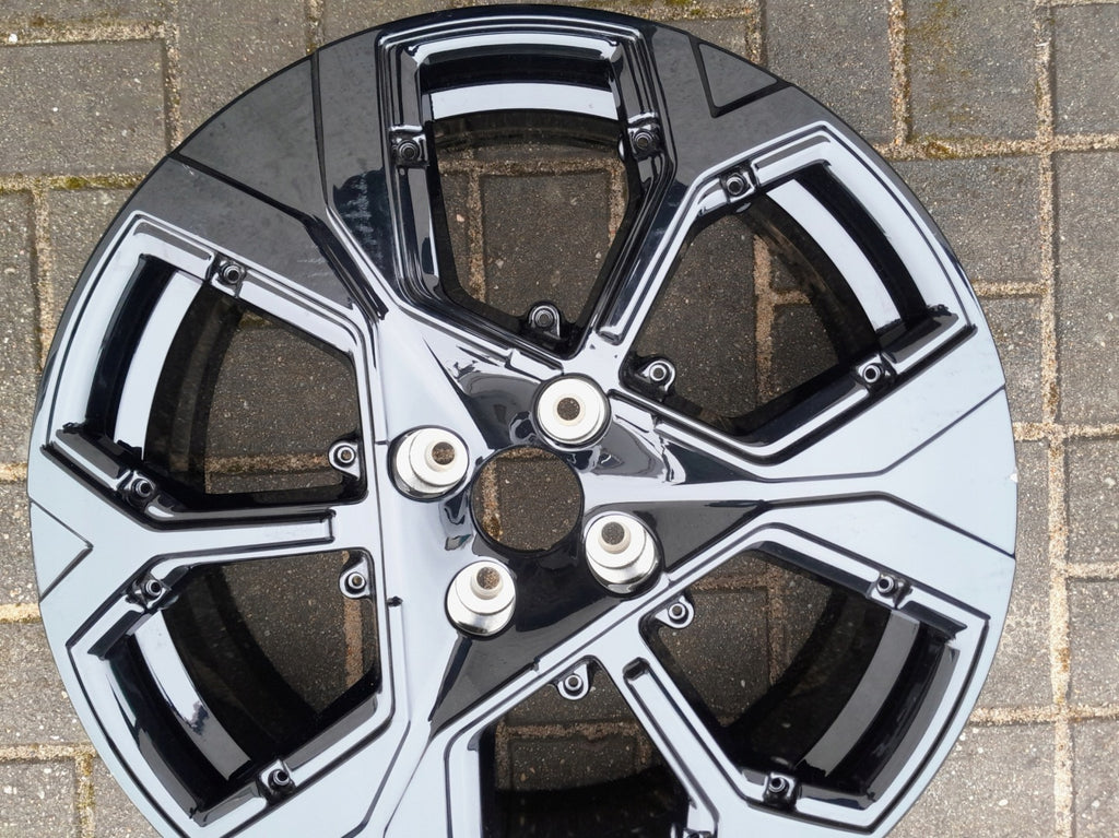 1x Alufelge 18 Zoll 6.5" 4x108 26ET Glanz Schwarz 9861555180 Citroën I Rim Wheel FEL7624746018te