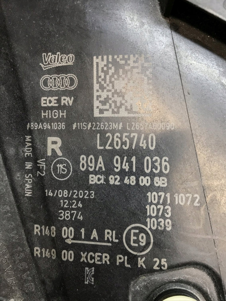 Frontscheinwerfer Audi E-Tron 89A941036 LED Rechts Scheinwerfer Headlight