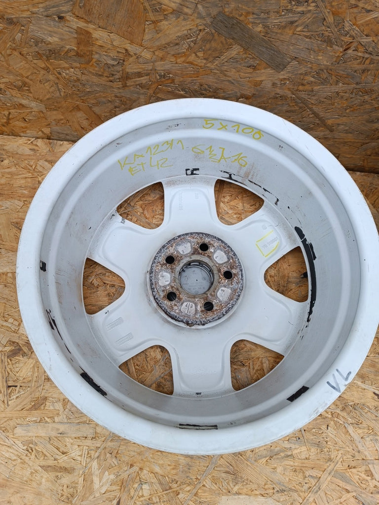 4x Alufelge 16 Zoll 6.5" 5x100 42ET 1J0601025H VW Rim Wheel FEL1379987530lc