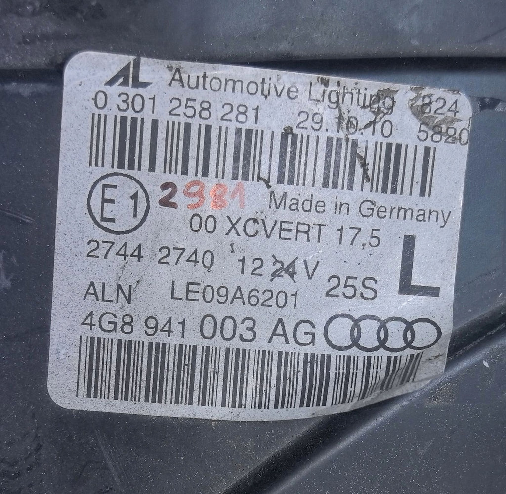 Frontscheinwerfer Audi A7 4G8941003AG 4G8941003 0301258281 Xenon Links Headlight SCH1936340267lf