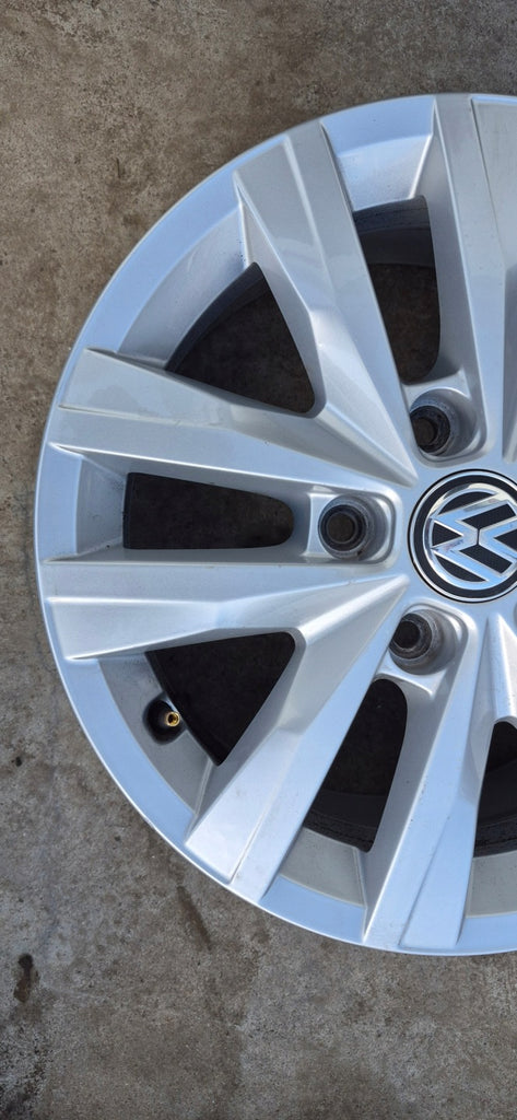 1x Alufelge 16 Zoll 6.5" 5x120 51ET Glanz Silber 7E0601025N VW Multivan FEL6919244959sk