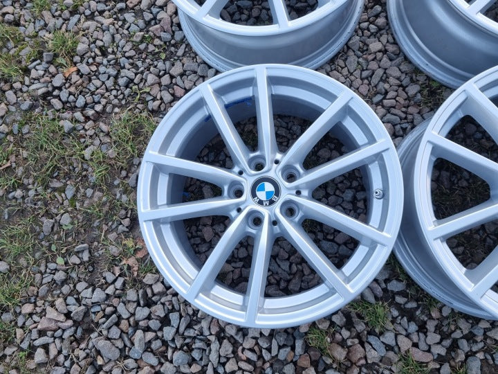 4x Alufelge 17 Zoll 7.5" 5x112 30ET Glanz Silber 6883520 BMW 3 G20 Rim Wheel FEL8874084653of