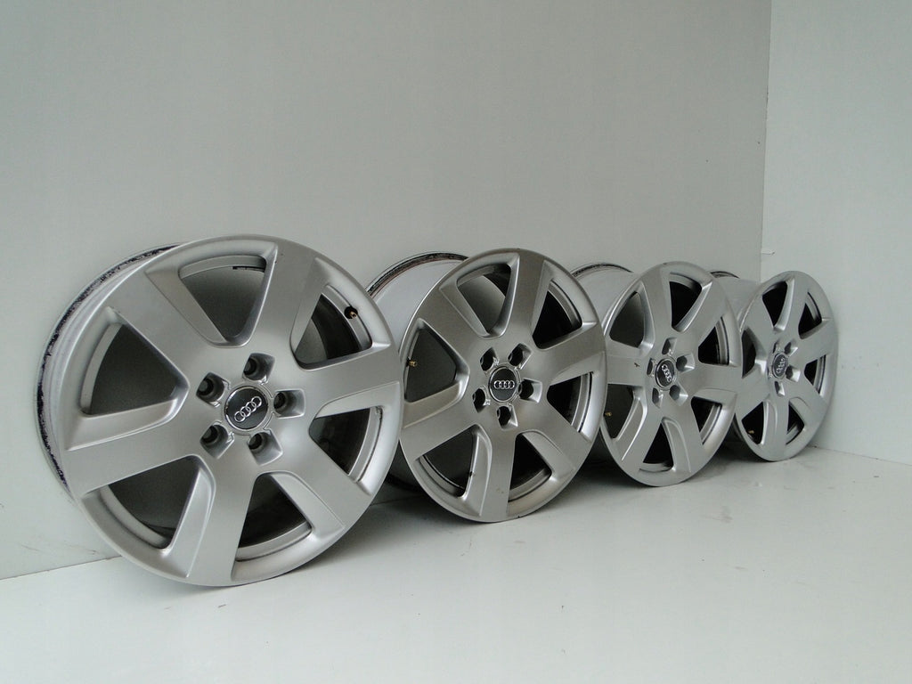 1x Alufelge 17 Zoll 7.5" 5x112 37ET Silber Audi Rim Wheel