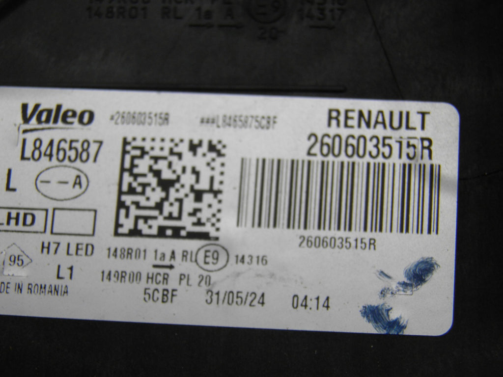 Frontscheinwerfer Dacia Duster 260603515R Links Scheinwerfer Headlight SCH7316671511is