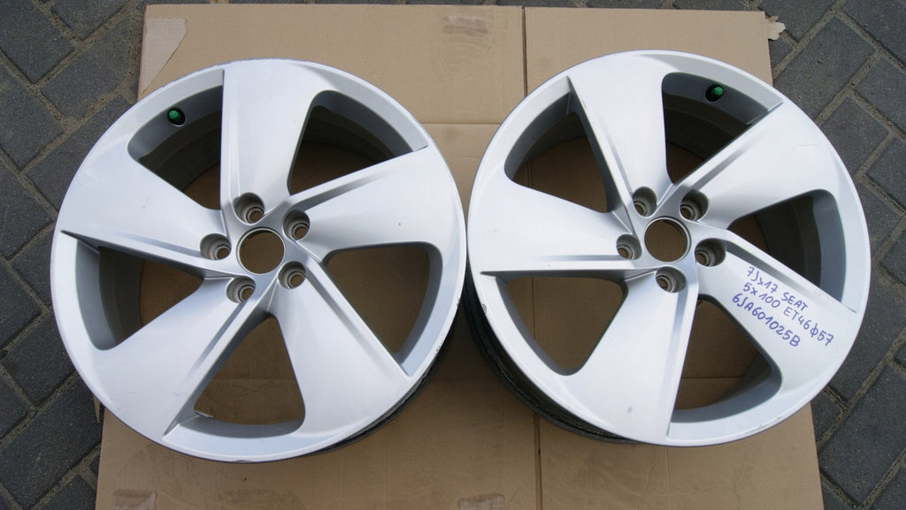 1x Alufelge 17 Zoll 7.0" 5x100 46ET 6JA601025B Seat Ibiza Rim Wheel