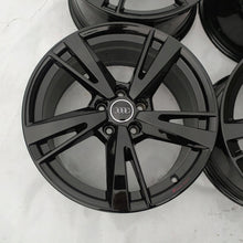Laden Sie das Bild in den Galerie-Viewer, 4x Alufelge 18 Zoll 8.0" 5x112 46ET Glanz Schwarz 8Y0601025N Audi Rim Wheel FEL2183447185dn