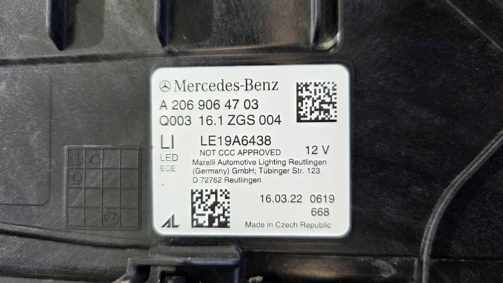 Frontscheinwerfer Mercedes-Benz W206 A2069064703 Links Scheinwerfer Headlight SCH9637677184nd
