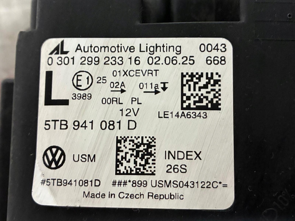 Frontscheinwerfer VW Touran 5TB941081A Full LED Links Scheinwerfer Headlight SCH7747750261co
