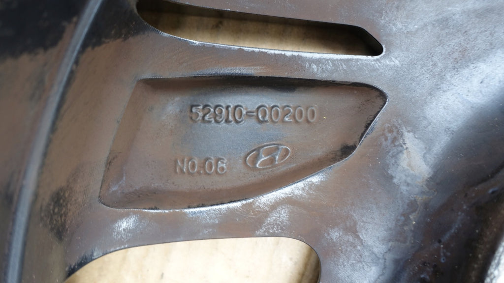 1x Alufelge 16 Zoll 6.0" 4x100 50ET Glanz Schwarz 52910-Q0200 Hyundai I20 III Mg FEL8400952390my