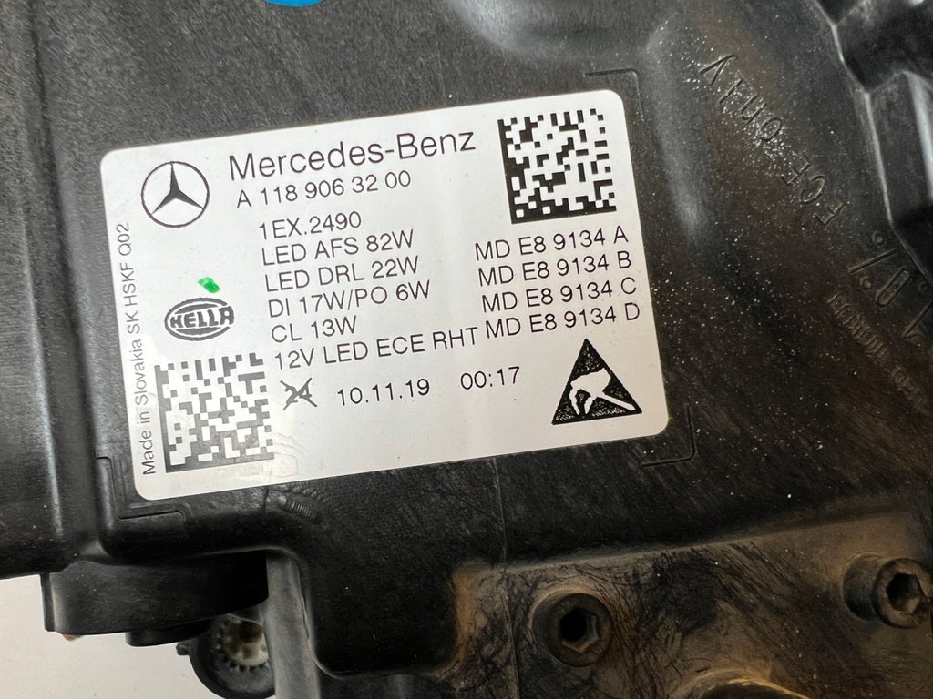 Frontscheinwerfer Mercedes-Benz Cla A1189063200 LED Rechts Headlight SCH1485278234sp