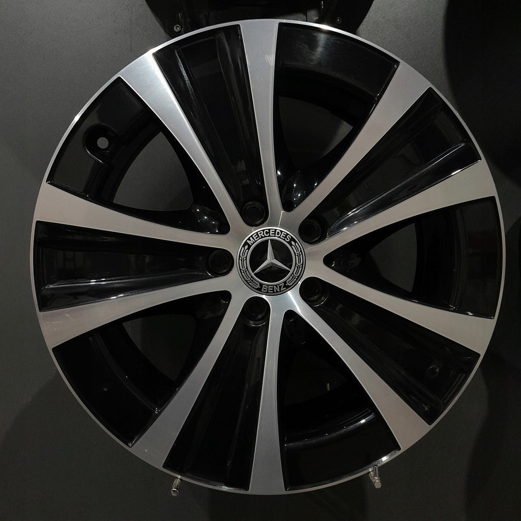 4x Alufelge 18 Zoll 8.0" 5x112 43ET Glanz Schwarz A2134013700 Mercedes-Benz W213