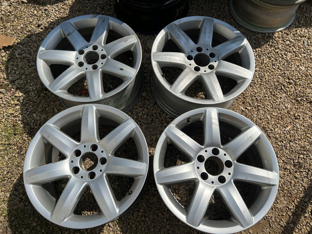 4x Alufelge 17 Zoll 8.5" 5x112 35ET Glanz Silber A2304010902 Mercedes-Benz Sl