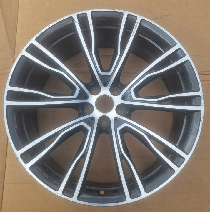 1x Alufelge 21 Zoll 8.0" 5x112 30ET Glanz Graphit 8043670 BMW X3 G01 G02 Mg FEL7087633631ue