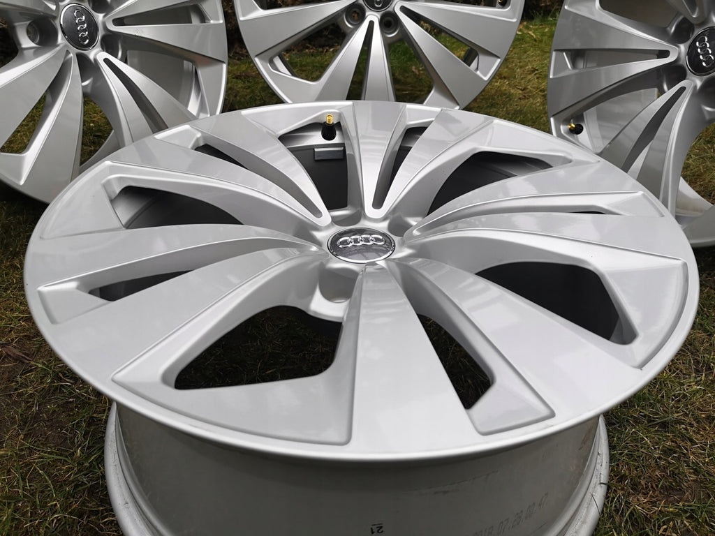 4x Alufelge 19 Zoll 8.5" 5x112 20ET Glanz Silber 4M8601025 Audi Q8 Rim Wheel FEL7070167507rm