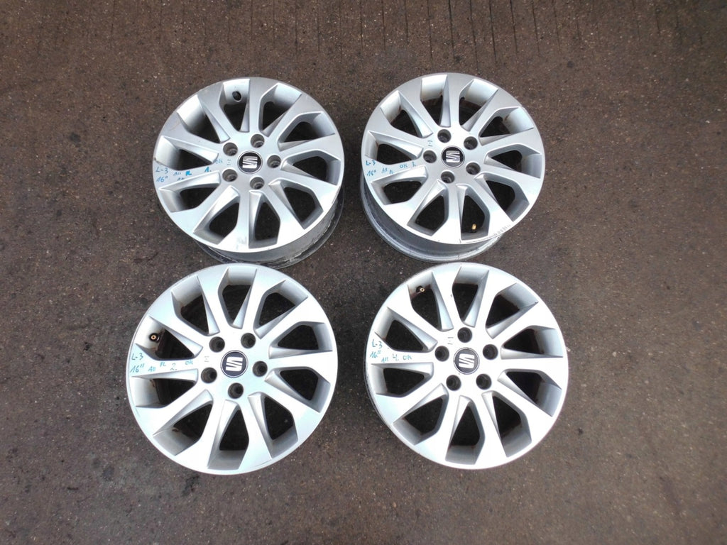 4x Alufelge 16 Zoll 6.5" 5x112 50ET 5F0601025A Seat Leon Rim Wheel FEL1448926853yl