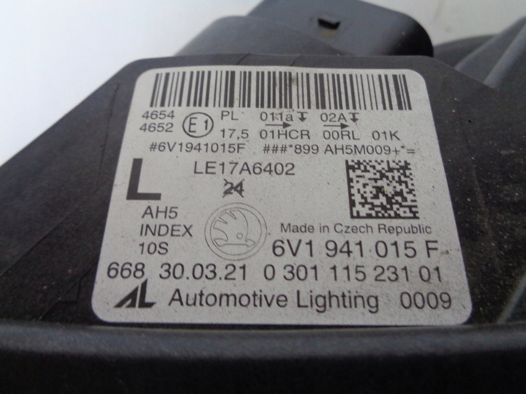 Frontscheinwerfer Skoda Fabia III 6V1941015F Full LED Links Headlight