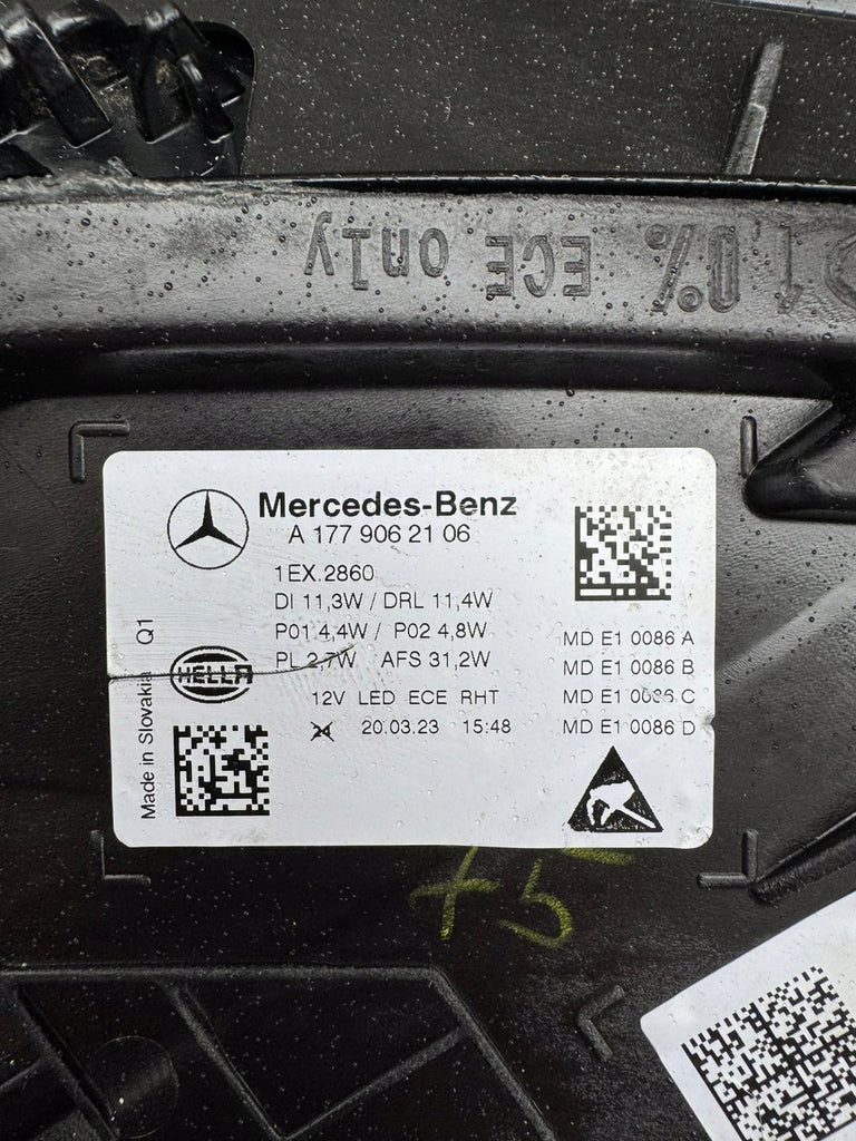 Frontscheinwerfer Mercedes-Benz W177 A1779062106 A1779062206 Ein Satz Headlight SCH2204731471sb
