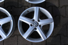 Laden Sie das Bild in den Galerie-Viewer, 4x Alufelge 16 Zoll 6.0" 5x112 48ET Glanz Silber 5G0601025CE VW Golf Vii FEL3465243100xx