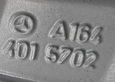 1x Alufelge 18 Zoll 8.0" 5x112 60ET A1644015702 Mercedes-Benz Rim Wheel