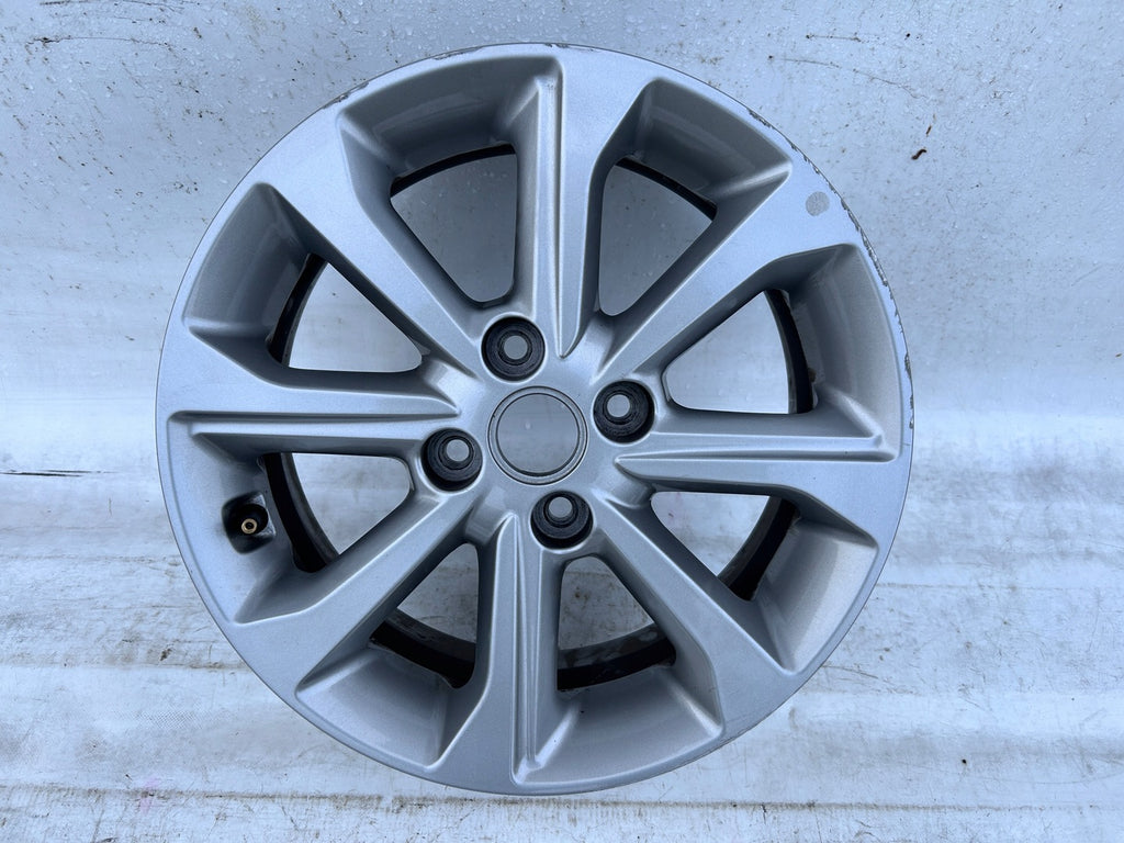 1x Alufelge 15 Zoll 6.0" 4x100 46ET Glanz Schwarz 52910-H8400 Kia Rio Rim Wheel