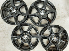 Laden Sie das Bild in den Galerie-Viewer, 4x Alufelge 15 Zoll 6.0" 5x100 38ET Glanz Schwarz TL60538 Skoda Fabia I FEL8768591266fa