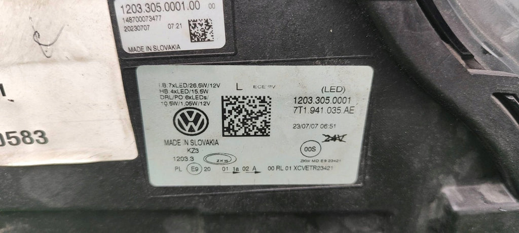 Frontscheinwerfer VW Transporter 7T1941035AE Links Scheinwerfer Headlight SCH7249116701cd