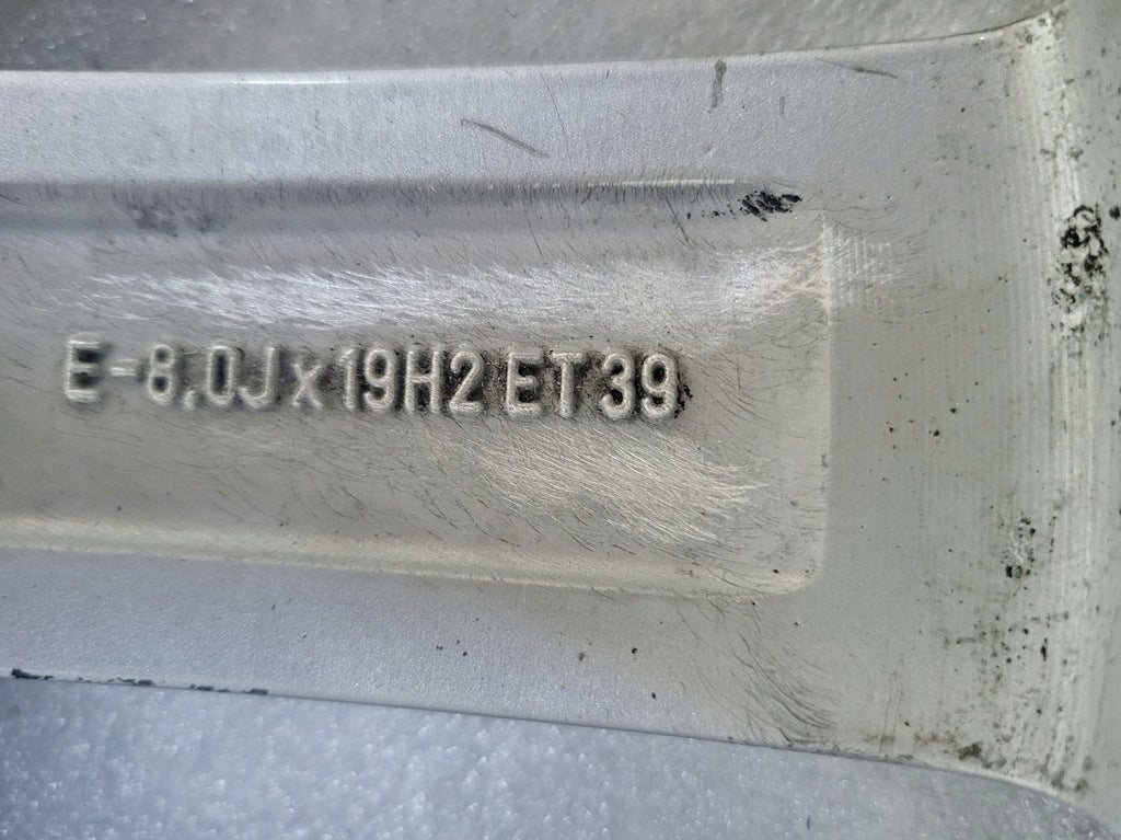 1x Alufelge 19 Zoll 8.0" 5x112 39ET Glanz Silber 8R0601025 Audi Q5 Rim Wheel FEL9113858194mm