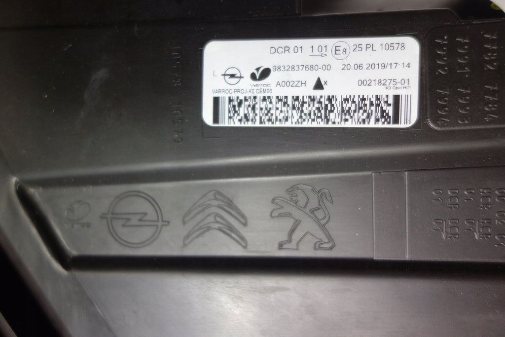 Frontscheinwerfer Opel Zafira Vivaro C 9832837680 Xenon Links Headlight SCH2701799843wi