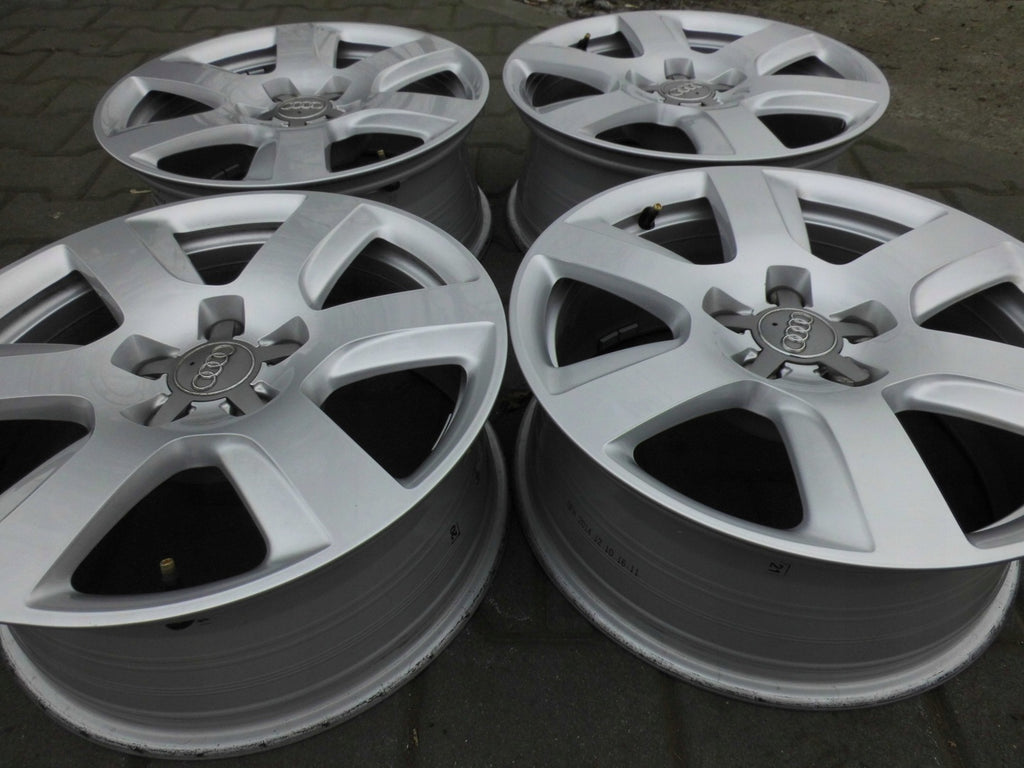 4x Alufelge 17 Zoll 7.0" 5x112 25ET Glanz Silber Audi A5 Rim Wheel