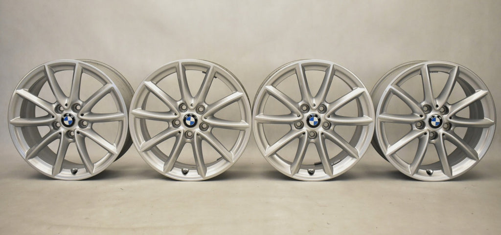 4x Alufelge 17 Zoll 7.5" 5x112 52ET Glanz Silber 6856061 BMW F45 F39 X1 F48 FEL6441222059qb