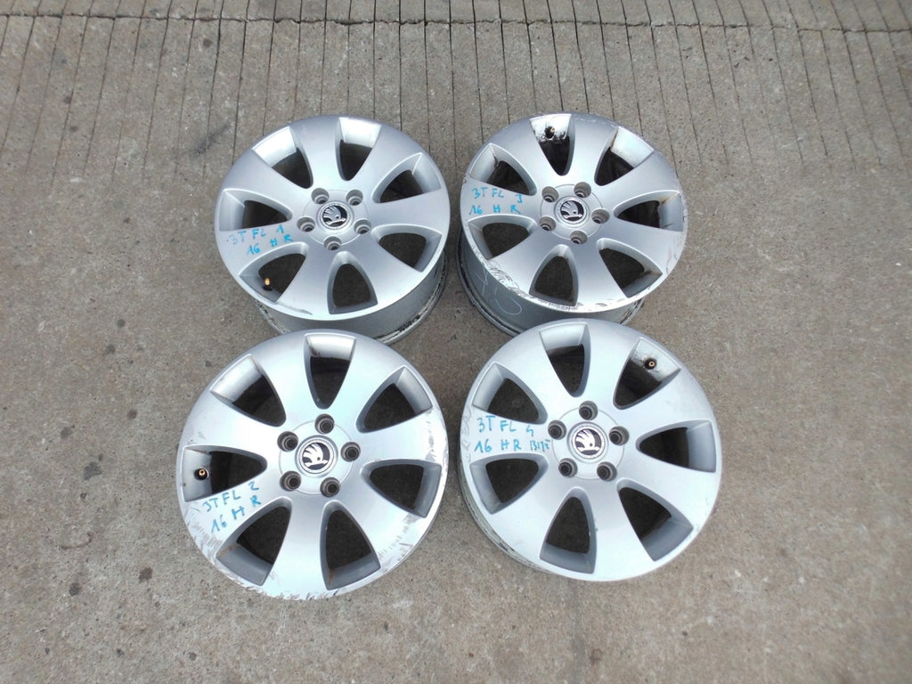 4x Alufelge 16 Zoll 6.5" 5x112 46ET 3T0601025 Skoda Superb I Rim Wheel FEL8359283718sy