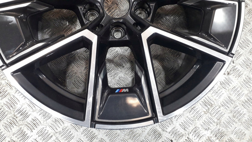 1x Alufelge 18 Zoll 8.5" 5x112 36ET Glanz Schwarz 8747286 BMW I4 G26 Rim Wheel FEL6572481876vl
