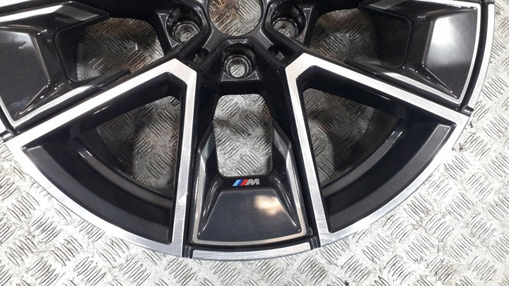 1x Alufelge 18 Zoll 8.5" 5x112 36ET Glanz Schwarz 8747286 BMW I4 G26 Rim Wheel FEL6572481876vl