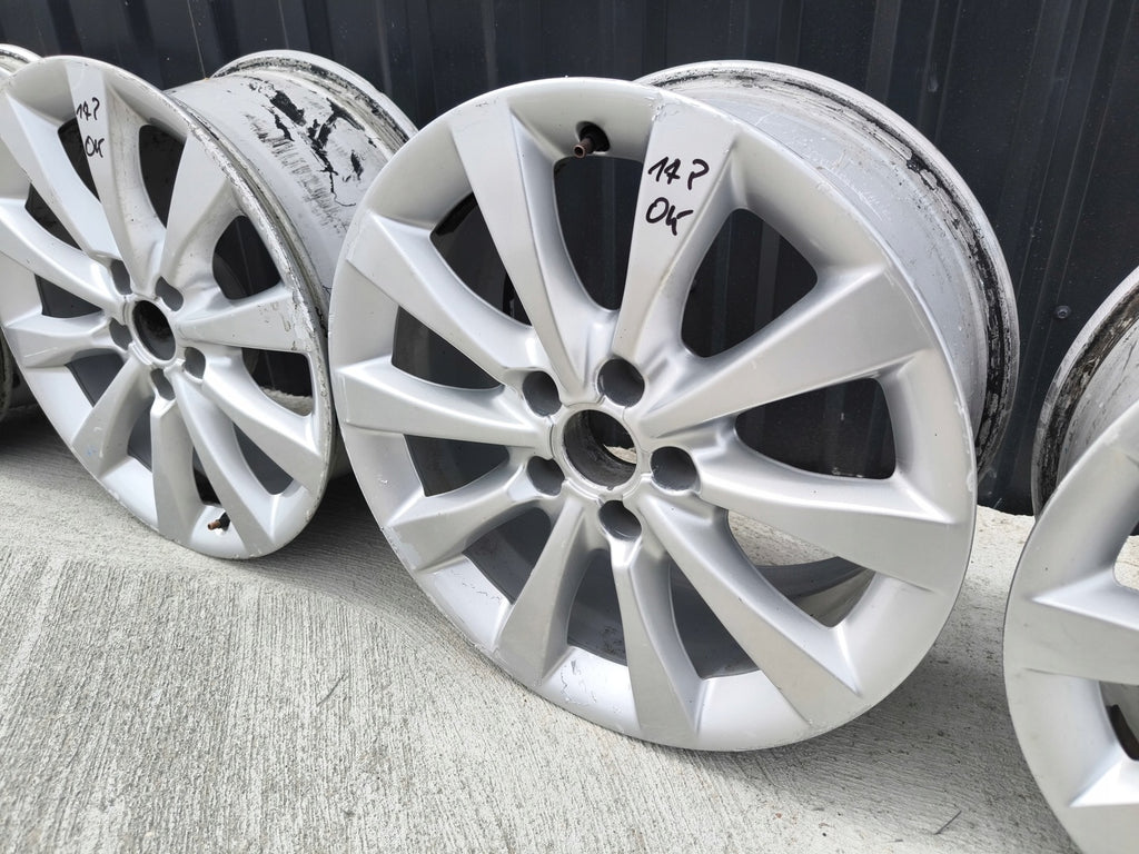 4x Alufelge 17 Zoll 8.0" 5x112 39ET Glanz Silber 4G0601025AG Audi A5 A4