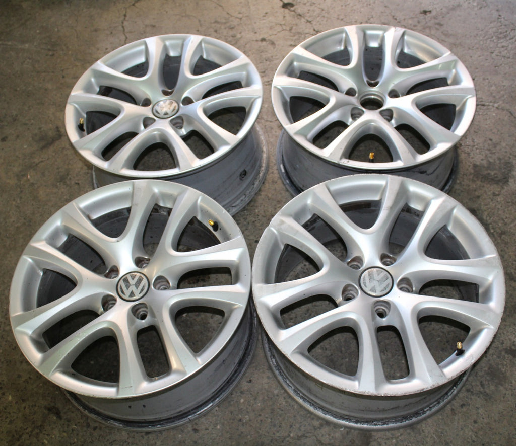 4x Alufelge 17 Zoll 6.0" 5x112 41ET Silber VW Rim Wheel FEL2742398691tw