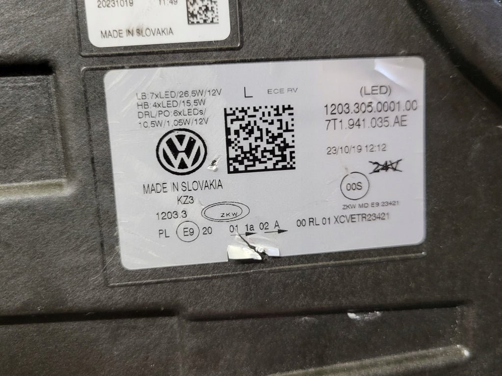 Frontscheinwerfer VW Multivan Transporter 7T1941035AE LED Links Headlight SCH7548573605pv