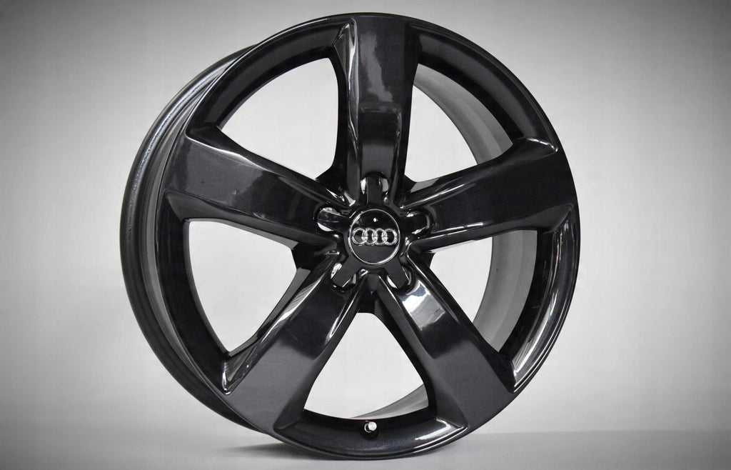 4x Alufelge 18 Zoll 7.5" 5x112 37ET Glanz Schwarz 4G0601025M Audi A6 C7