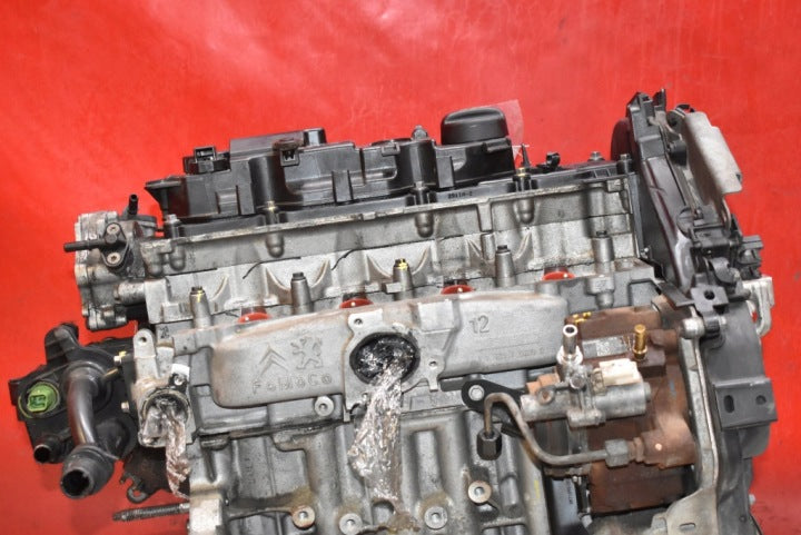 Motor Peugeot 308 I 10JBEK 1.6 HDI 110PS 2011 Diesel Engine Unkomplett MOT3256534080gv