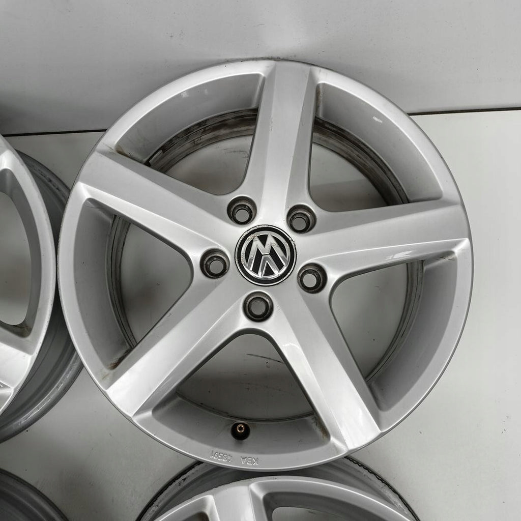 4x Alufelge 16 Zoll 6.0" 5x112 48ET 5G0071496 VW Golf VII Touran I Rim Wheel FEL9210101513bn