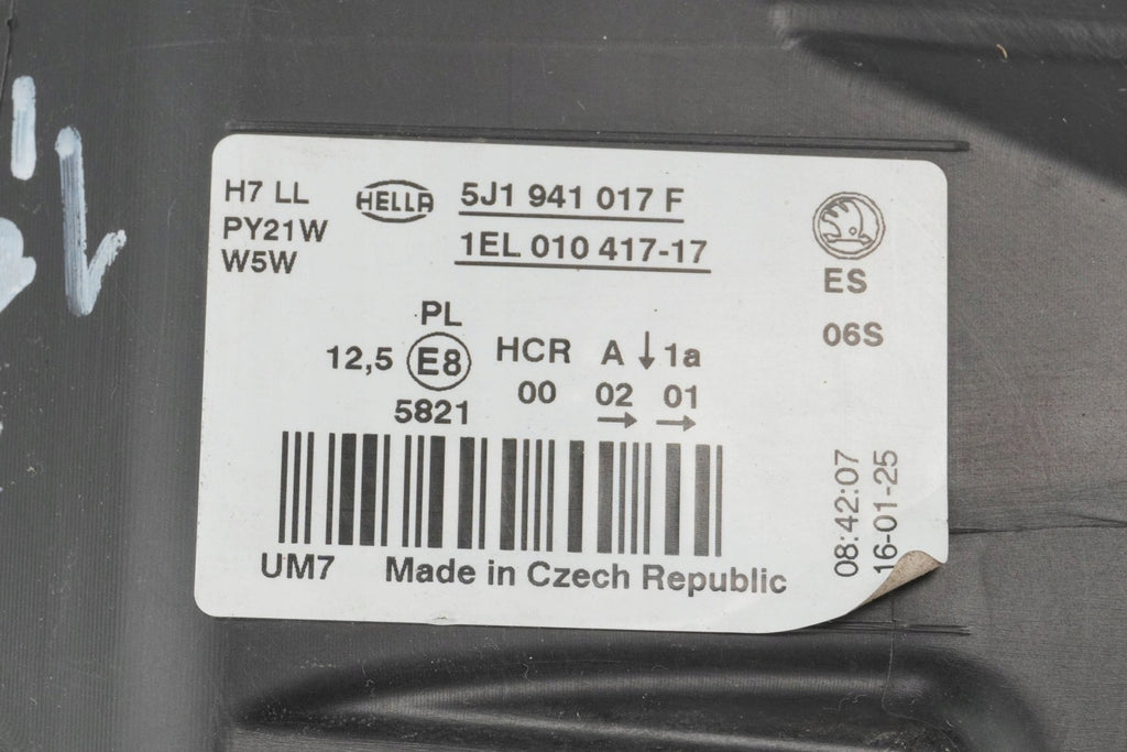 Frontscheinwerfer Skoda Fabia I 5J1941017F Links Scheinwerfer Headlight SCH3523078908mn